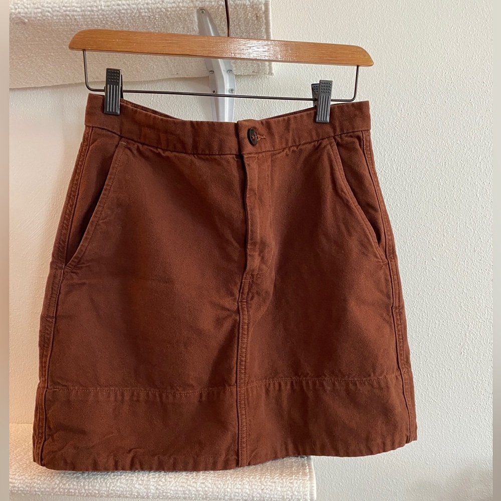 Everlane Canvas Miniskirt